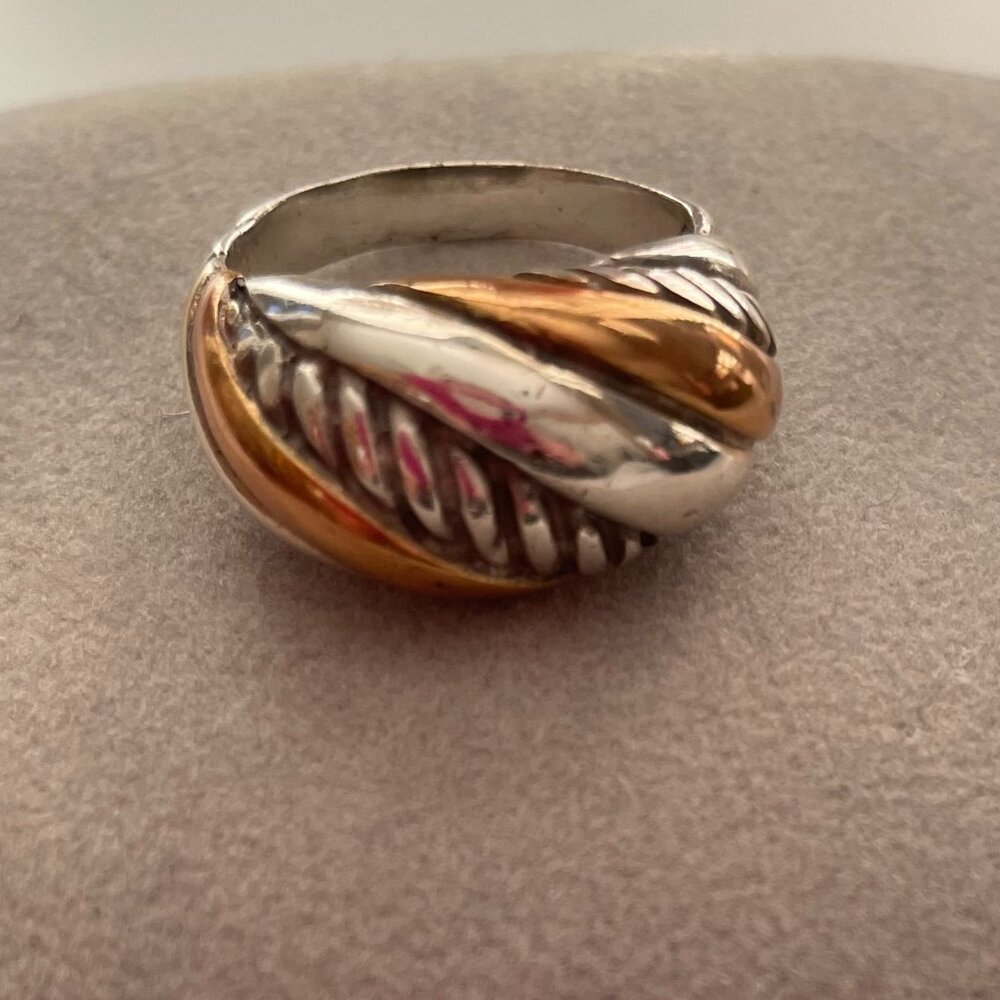 Brighton Tapered Band Ring in Gold and Silver